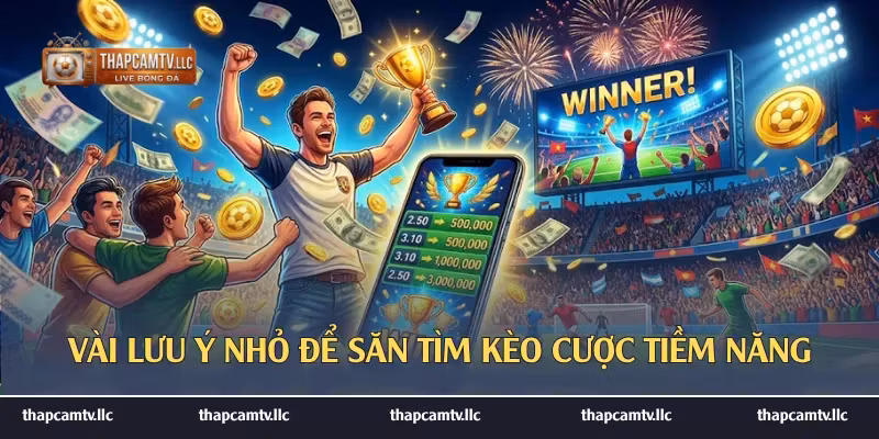 Vài lưu ý nhỏ để săn tìm kèo cược tiềm năng